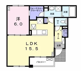 グレイスフル(graceful【1階】の間取り