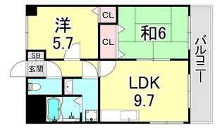 ドミールハヤシ【5階】の間取り