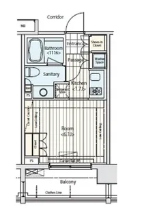 イプセ蒲田【1階】の間取り