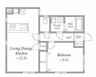 シュロス蔵前【4階】の間取り