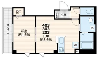 Almo亀戸 アルモ亀戸【2階】の間取り