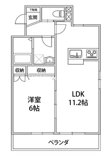 オーシャンテラス【2階】の間取り