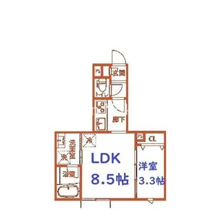 リジエール金沢八景【1階】の間取り