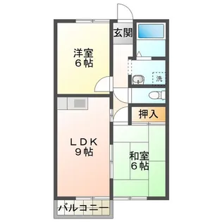 フォンティーヌA棟【2階】の間取り