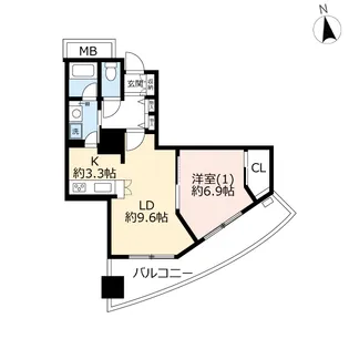 URイーストコア曳舟二番館【18階】の間取り