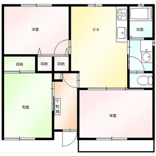 エストレア【1階】の間取り