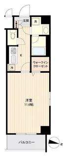 ベルメゾン若林【6階】の間取り