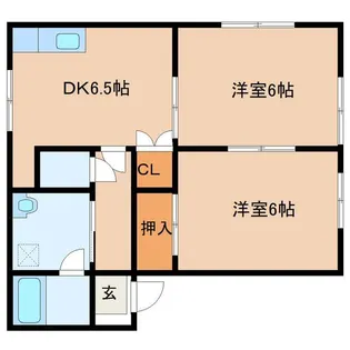 ローズガーデンII【2階】の間取り