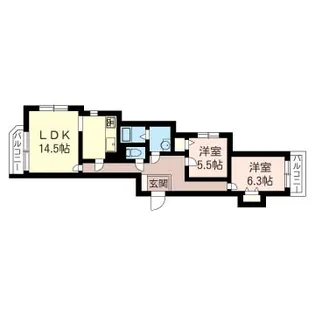 ユーロハイツ天沼【3階】の間取り