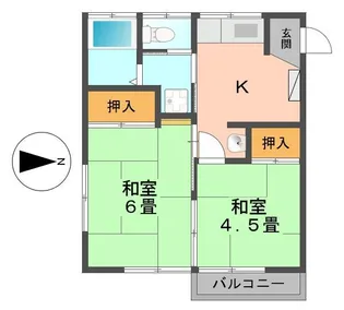 宮田コーポ【2階】の間取り