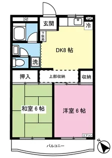 フォレスト大倉山【2階】の間取り