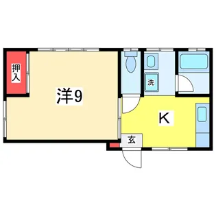 コーポフルール【1階】の間取り