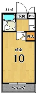 ベルメゾンアルヴェ【5階】の間取り
