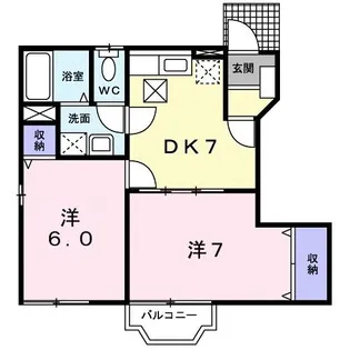 グレ-プパレス【1階】の間取り