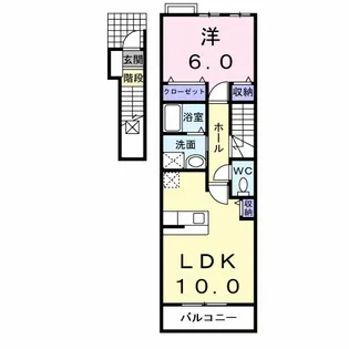 エクセル ウイング【2階】の間取り