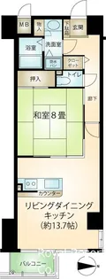 熱海シティヴィラ咲見町【8階】の間取り