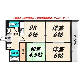 ガーデンハイツ藤田【3階】の間取り