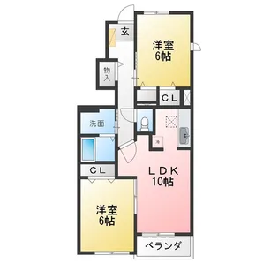 アクテュエル【2階】の間取り