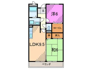 レジェンド甲東園【3階】の間取り