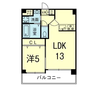 e-smile長嶺(イースマイル)【6階】の間取り