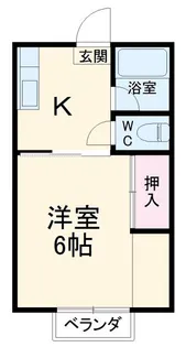 ヒロタハイツ【1階】の間取り