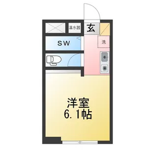 グリーンピア国立.【1階】の間取り