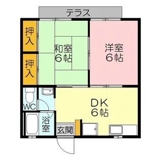 エスポワールラタン【1階】の間取り