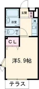 エスポワール桜丘【1階】の間取り
