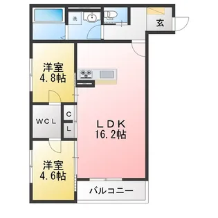 ミオ フラーゼ A棟【2階】の間取り
