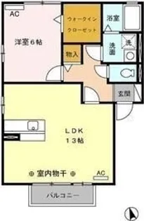 アーリーバード【2階】の間取り
