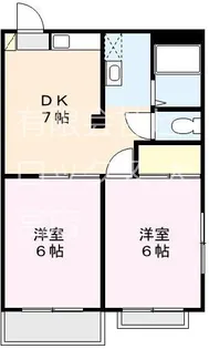 カーサ鈴木I【2階】の間取り