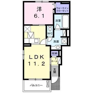 ラブリーKIII【1階】の間取り