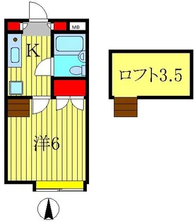 パレノーブル新宿第一【1階】の間取り
