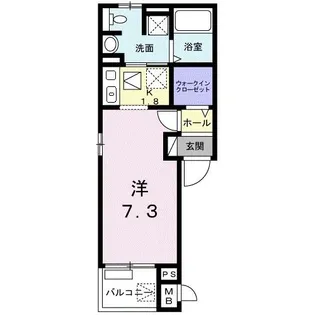 カ-サ祇園【1階】の間取り