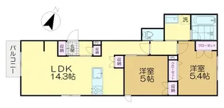 グランデュオ明大前【1階】の間取り
