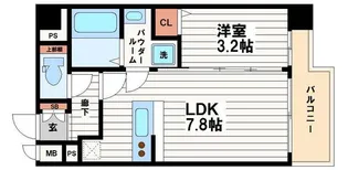 シティヒルズブライトII【8階】の間取り