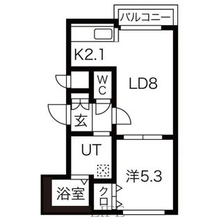 グランドサクセス平岸2条【4階】の間取り