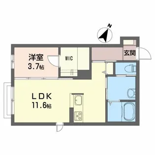 シャーメゾンフミ【2階】の間取り