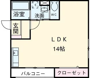 アフロディーテ【2階】の間取り