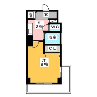 LUMINOUS TSURUMAKOEN【6階】の間取り
