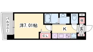 Luxe姫路【11階】の間取り