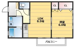 第三昌永コーポ【2階】の間取り