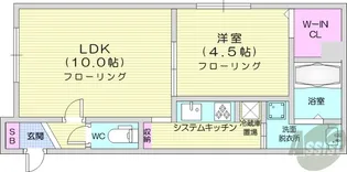 リストワール元町駅南【2階】の間取り