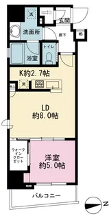 クレイシア秋葉原ラグゼスウィート【6階】の間取り