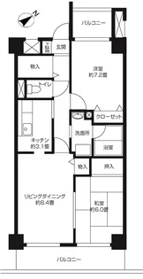 サンボナール宮崎台【1階】の間取り