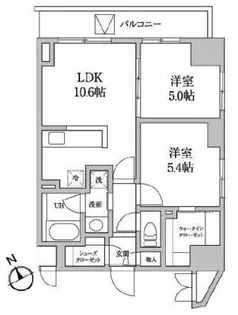 レジディア日本橋馬喰町II【12階】の間取り