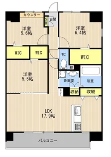 LIBTH光の森【10階】の間取り
