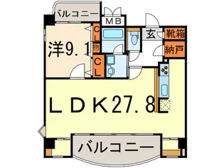 サニ-ストン瑞穂【10階】の間取り
