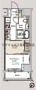 アーバンコア月島【13階】の間取り