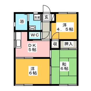 ハイツ内田【1階】の間取り